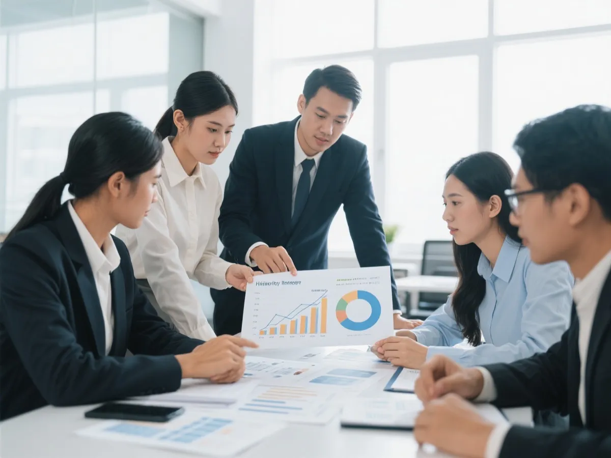 数据研究与趋势分析示意图